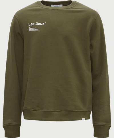 Les Deux Sweatshirts BRODY SWEATSHIRT LDM200119 Army
